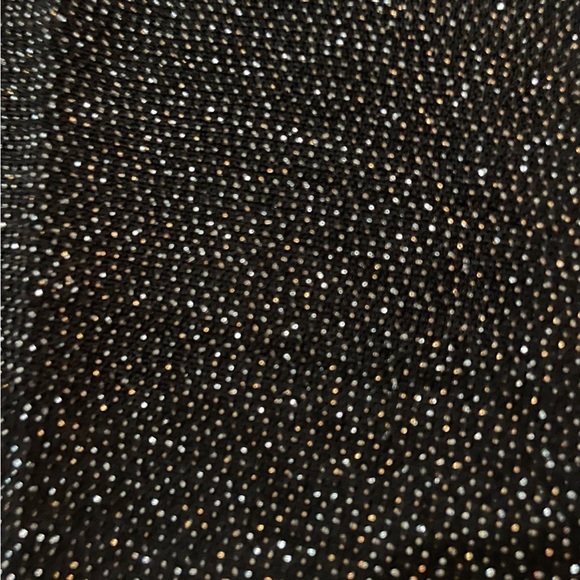 🆕 No Boundaries Metallic Christmas Holiday High Waisted Black Soot Leggings - Picture 5 of 8